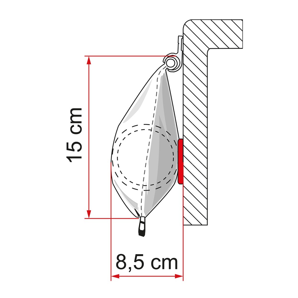 Fiamma CaravanStore XL 2.80 x 2.50 Beyaz Torba Tipi Tente