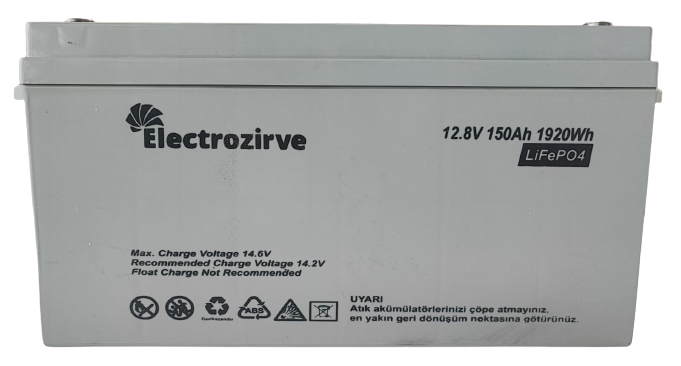 Electrozirve 150 Ah Lityum Akü  lithium