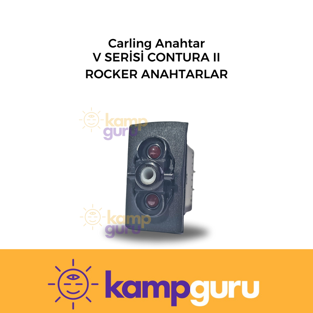 Carling Rocker Anahtar VLBB/VLDB (1)-0-(1) 2P 2xLED