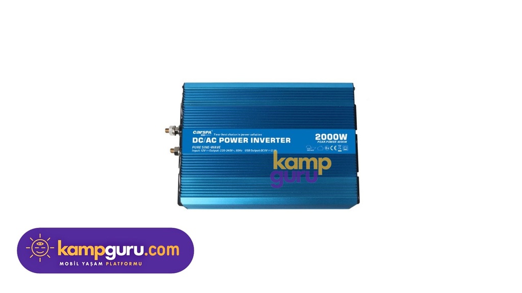 Carspa 2000W 12V Tam Sinüs İnverter