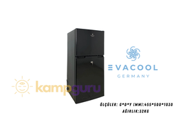 [KG-EVA-100-BLACK] Evacool EVA M 100 12/24 Volt 100 Litre Siyah Renk Kompresörlü Buzdolabı Çift Kapılı