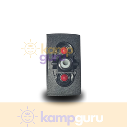 Carling Rocker Anahtar VKBB/VKDB 1-0-1 2P 2xLED